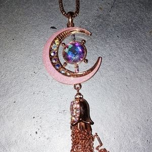 Kirks Folly Cosmic Moon  Necklace